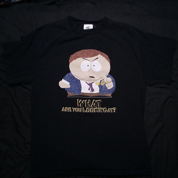 Vintage South Park Cartman What Are You Looking At? T-Shirt - Picture 2 of 6